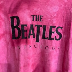 Vintage Beatles red tie dye t-shirt